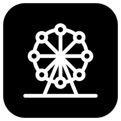 Editable ferris wheel, amusement park vector icon. Part of a big icon set family. Perfect for web and app interfaces, presentations, infographics, etc