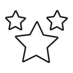 Gold star rating icon set from 0.1 to 5