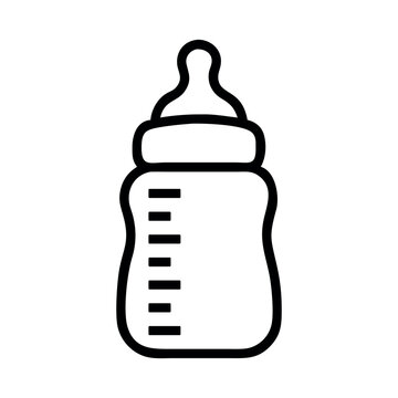 recommend clip art: Feeding bottle icon,  baby symbol, milk bottle icon, Simple Black Line Art Illustrations of Baby Bottle, vector illustration.