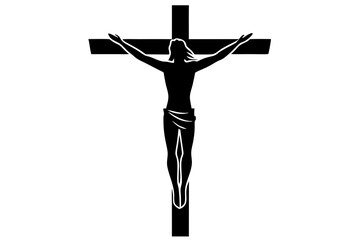 Crucifixion vector silhouette