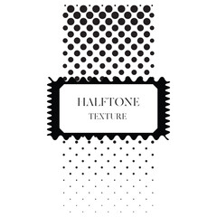 This is a halftone design featuring a pattern of gradient effect. This creates a visual illusion of depth and fading.Polkadot Halftone Pattern