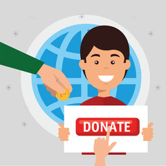 charity donation, Charity donation poster fundraiser poster