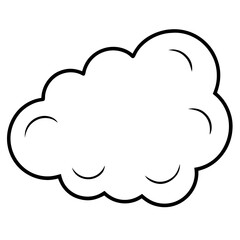 Minimalist Cloud Line Art Design