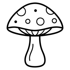 Minimalist Mushroom Line Art Vector Ideas