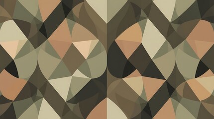 Obraz premium Abstract Geometric Pattern: Earthy Tones 