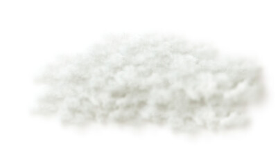 Realistic clouds on transparent background.