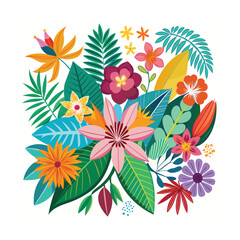 Hand drawn design botanical elements collection