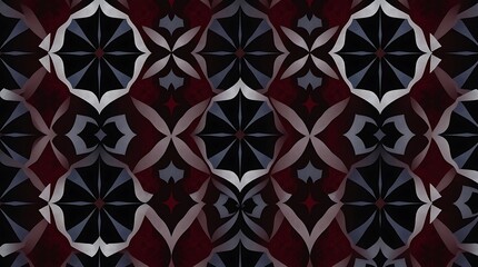 Dark Elegance: Abstract Geometric Pattern 