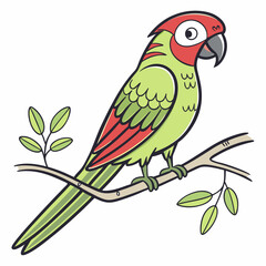 parrot cartoon vector design
