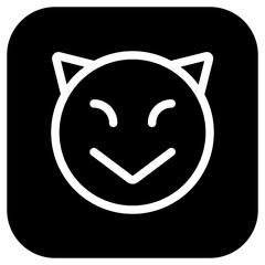 Editable evil devil face vector icon. Part of a big icon set family. Perfect for web and app interfaces, presentations, infographics, etc