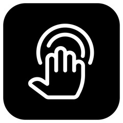 Editable four fingers hold vector icon. Part of a big icon set family. Perfect for web and app interfaces, presentations, infographics, etc