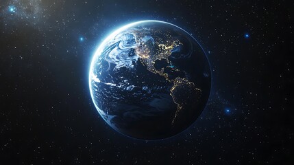 Earth from Space: A Stunning Night View of Our Planet