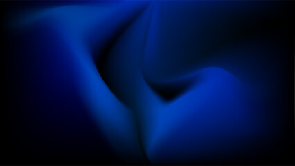 ABSTRACT DARK BACKGROUND WITH GRADIENT MESH BLUE SMOOTH LIQUID COLOR DESIGN VECTOR TEMPLATE GOOD FOR MODERN WEBSITE, WALLPAPER, COVER DESIGN 