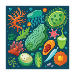 Hand drawn design botanical elements collection