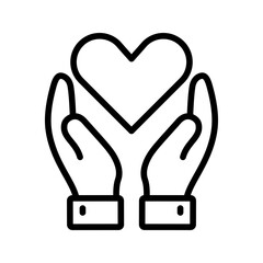 Generosity icon vector image. Suitable for mobile apps, web apps and print media.