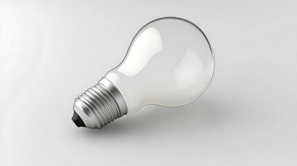 A Single Light Bulb, Symbol of Ideas and Innovation