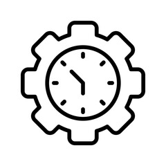 Time Management icon vector image. Suitable for mobile apps, web apps and print media.