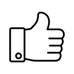 Thumbs Up icon vector image. Suitable for mobile apps, web apps and print media.