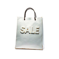 black friday bag isolated on white