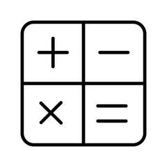  Math Symbols Vector Icon