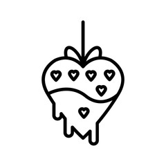 Chocolate fondue Vector Icon