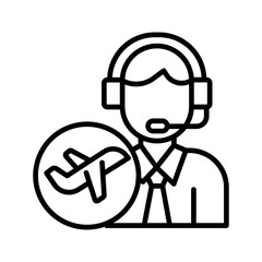 Travel Agent Vector Icon