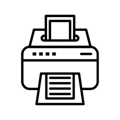 Inkjet Printer Vector Icon