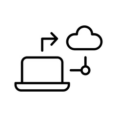 Cloud Migration Vector Icon