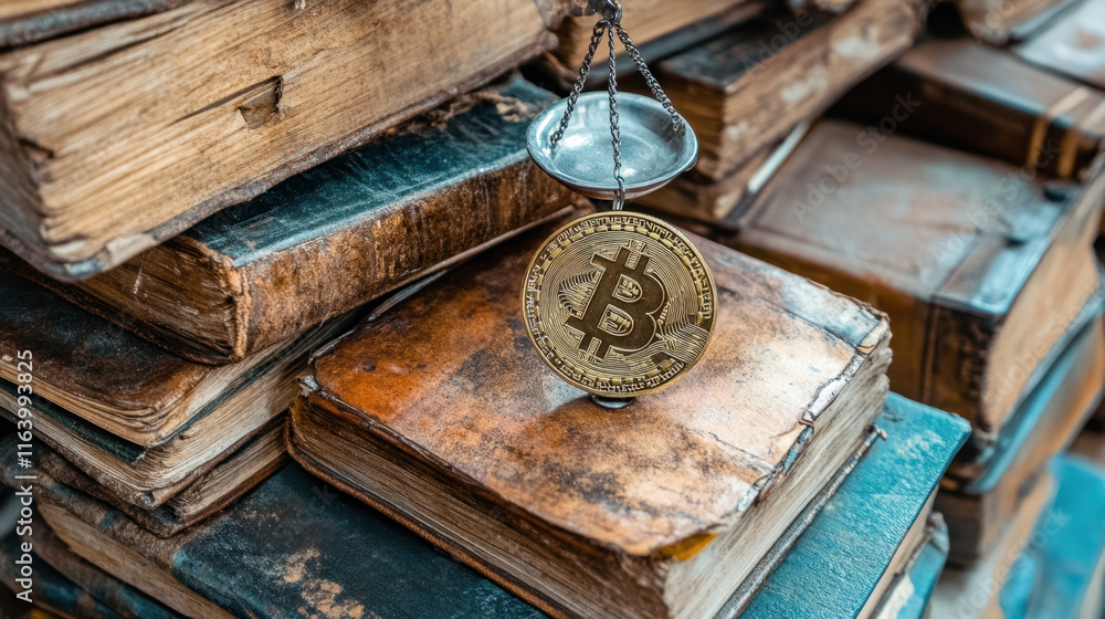 Poster btcusd, a photorealistic image of a bitcoin coin placed on a surface, showcasing intricate details a