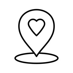 Love pin Vector Icon
