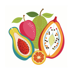 Hand drawn design botanical elements collection