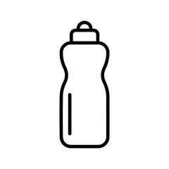 Fitness Smart Water Bottle Vector Icon