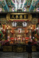 Ornate Chinese Temple Interior