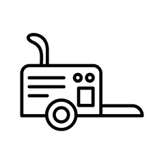 Portable air compressor Vector Icon