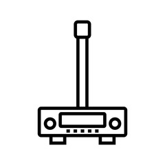 Bluetooth FM Transmitter Vector Icon