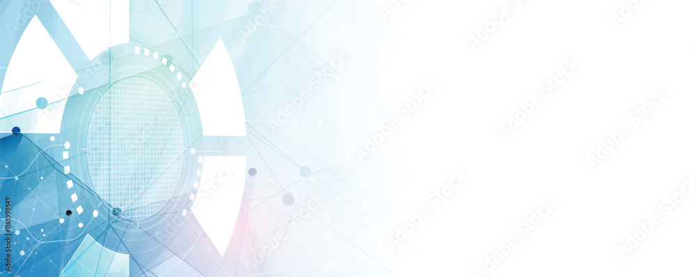 Poster technology abstract futuristic science background for internet business