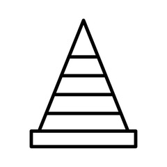 Traffic cone Vector Icon