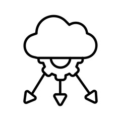 Network Load Balancing Vector Icon
