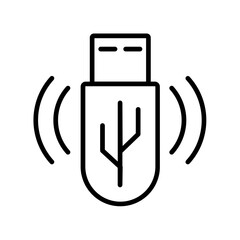 USB Flash Drive Vector Icon