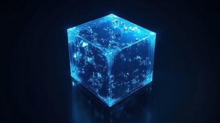 Glowing Crystal Cube
