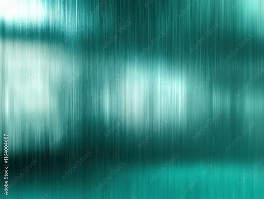 Poster Abstract teal gradient with vertical streaks, creating a serene, blurred effect.