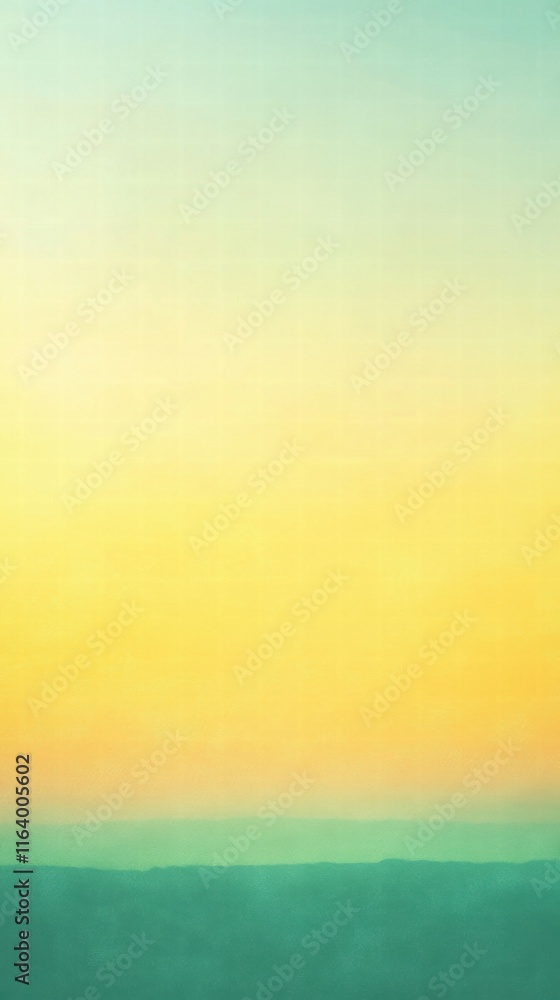 Poster a gradient background blending soft yellow and turquoise hues, evoking a serene atmosphere.