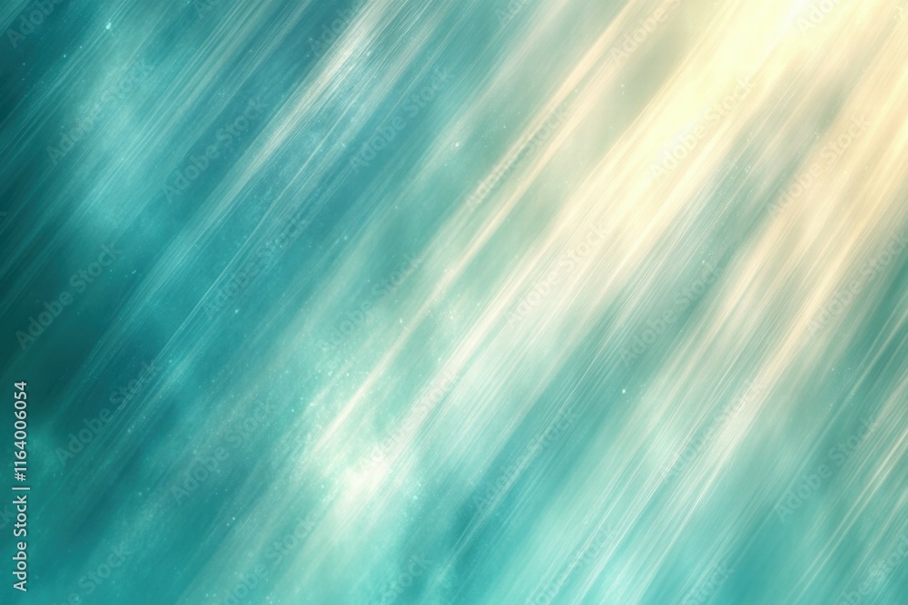 Poster Abstract light rays create a serene, ethereal atmosphere with soft gradients and colors.
