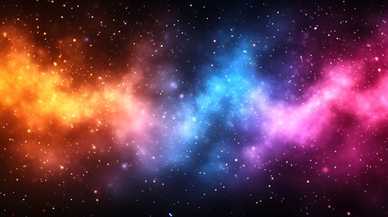 Cosmic Nebula Colorful Space Dust Swirls