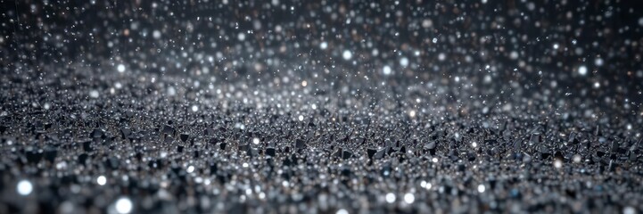 Dense cluster of tiny particles suspended within a translucent grid-like structure ,  glowing,  futuristic,  clustered