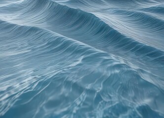 Obraz premium Dreamy blue abstract wave texture with subtle ripples, dreamy blue waves, serene atmosphere, soft focus
