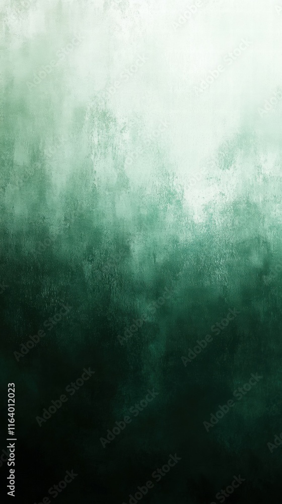 Poster abstract gradient with varying shades of green, creating a calming and atmospheric effect.
