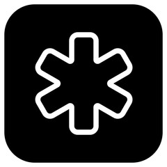 Editable asterisk vector icon. Part of a big icon set family. Perfect for web and app interfaces, presentations, infographics, etc