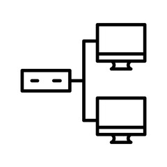 Network Bridge Vector Icon