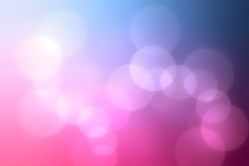 Obraz premium Abstract Pink and Blue Bokeh Background, Illustration